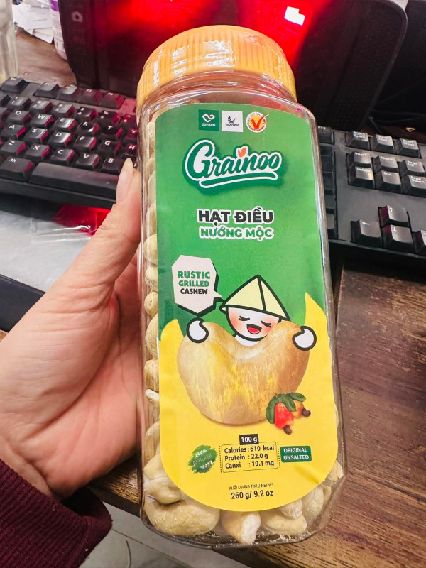 Hạt điều nướng mộc