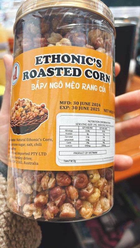 Bắp ngô mè rang củi 15$
