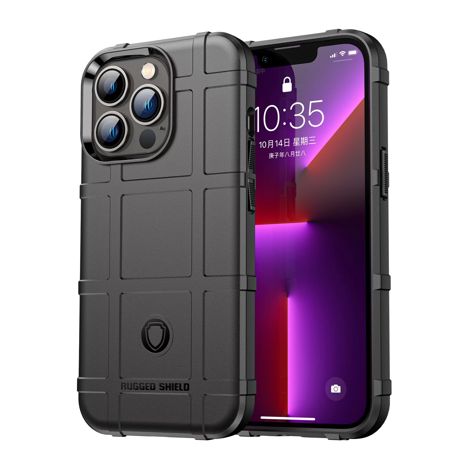 iPhone 14 Pro case Rugged Shield BK