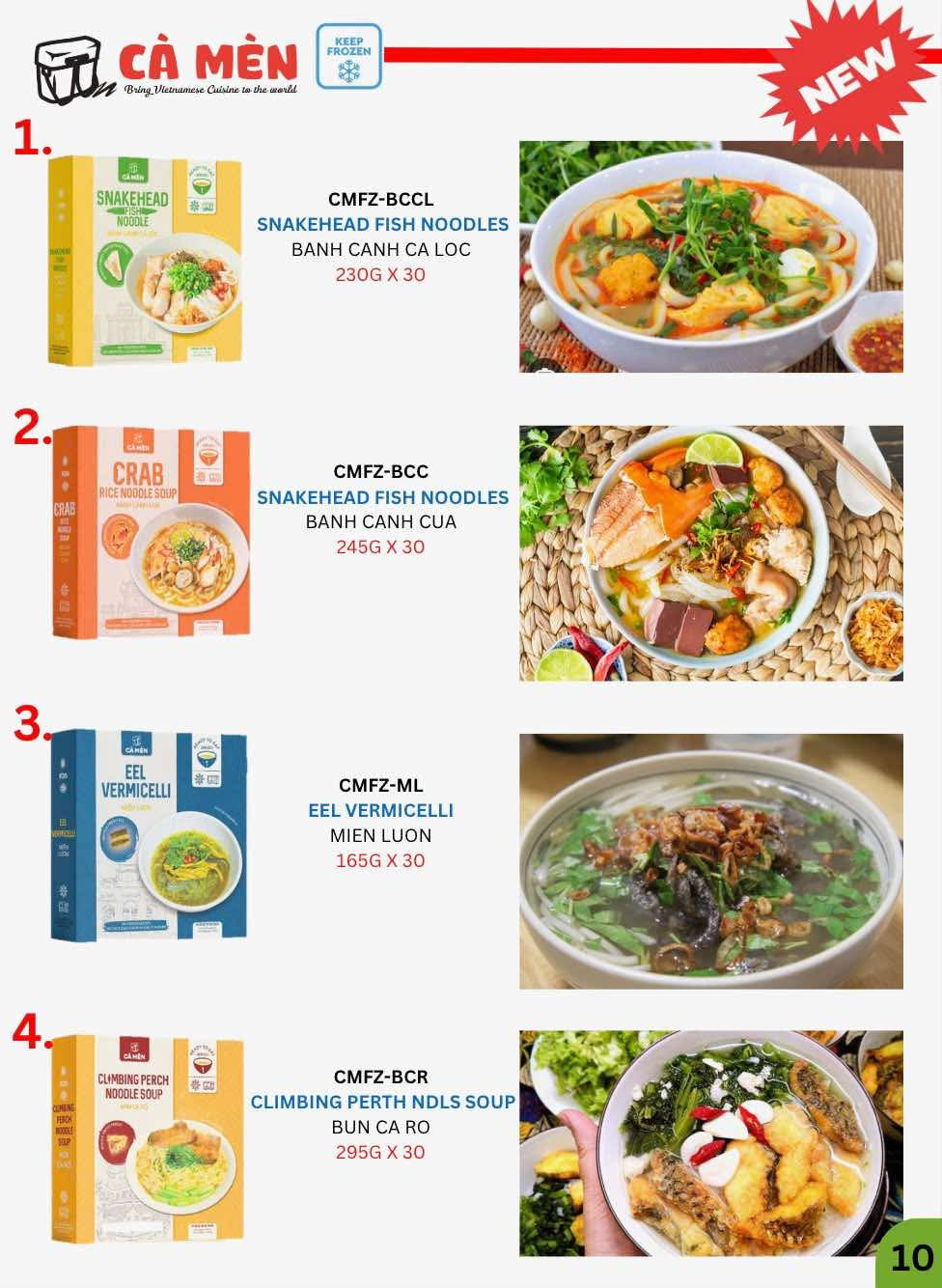 Bún cá rô cà mèn 12$