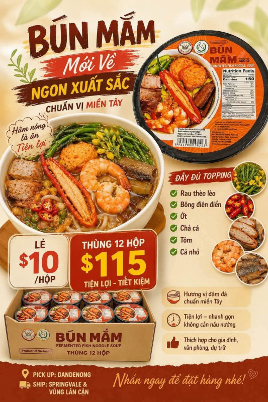 bún hải sản 1 hộp