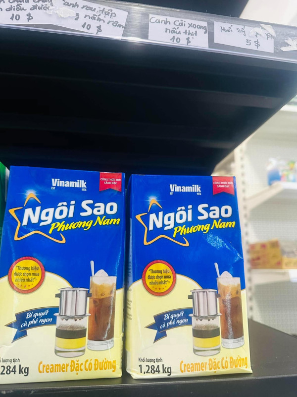 sữa đặc ngôi sao màu xanh dương