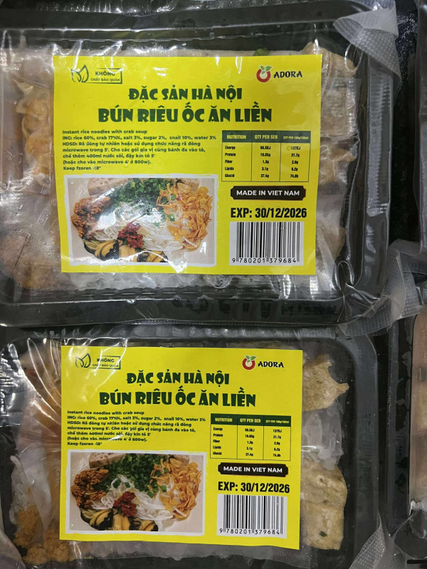 Bún riêu ốc HN ăn liền 12$