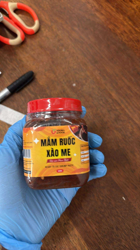 mắm ruốc xào me