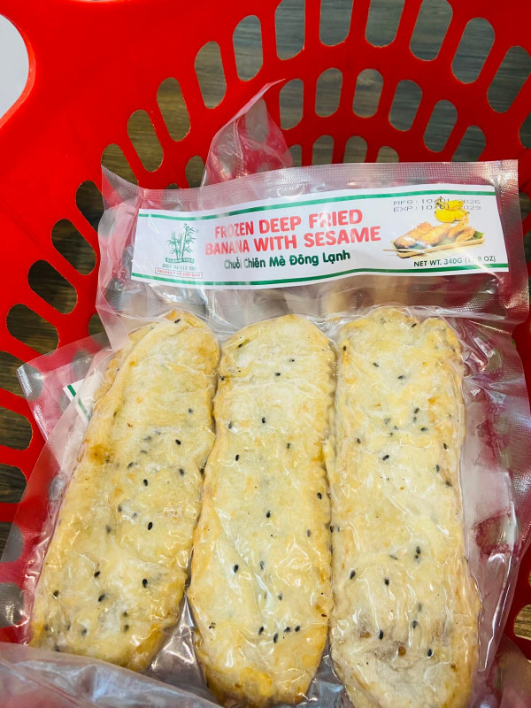 Chuối chiên mè đông lạnh