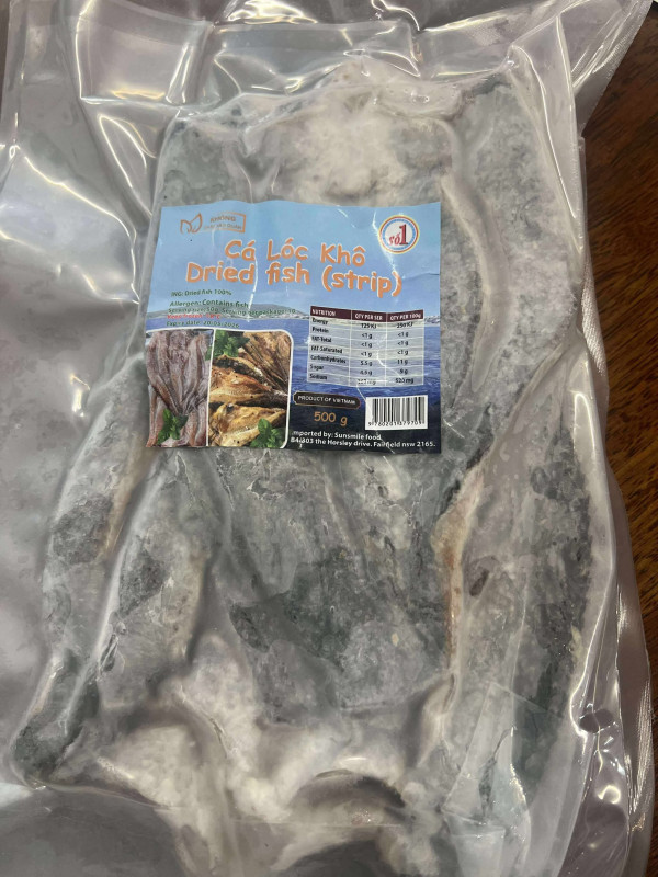 Khô cá lóc số 1 500g 25$