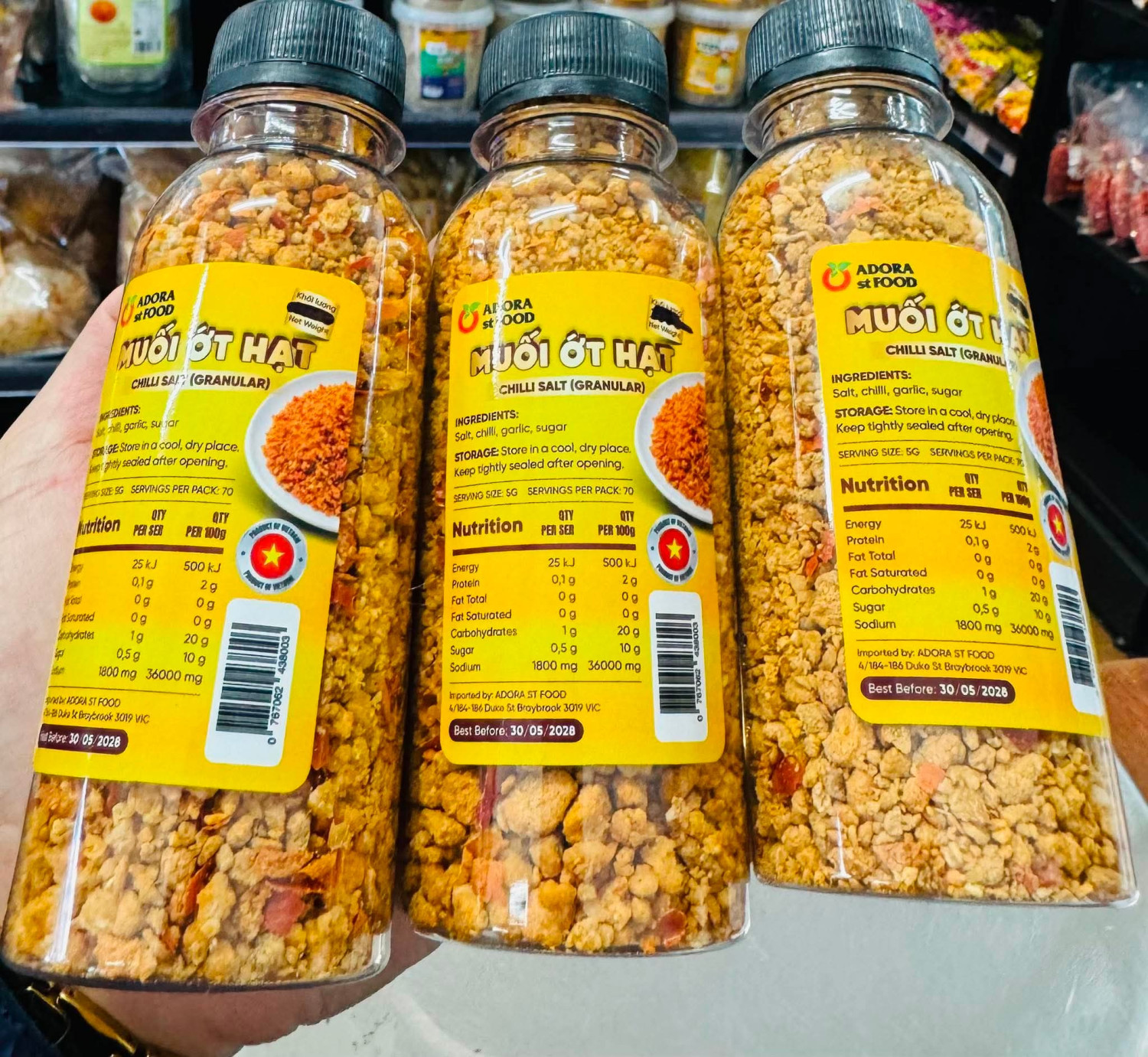 Muối ớt hạt adora