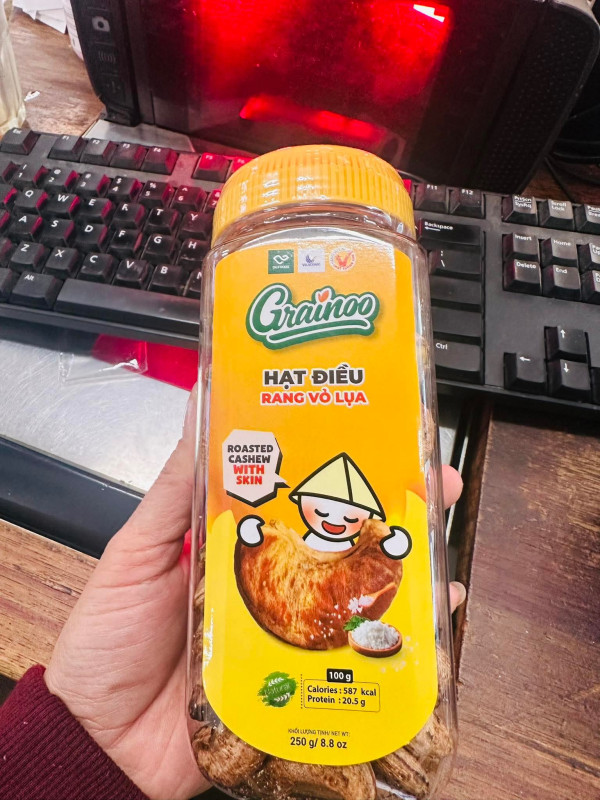 hạt điều rang vỏ lụa 100g 1