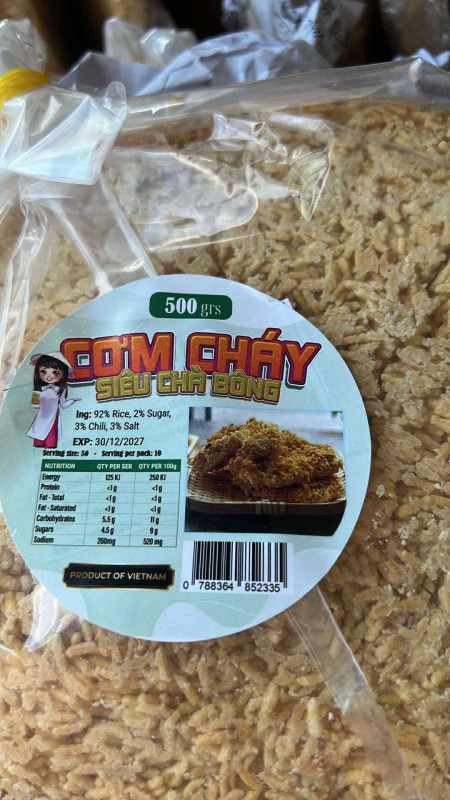 cơm cháy siêu chà bông