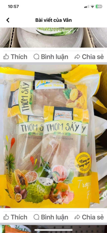 Thơm sấy 15$
