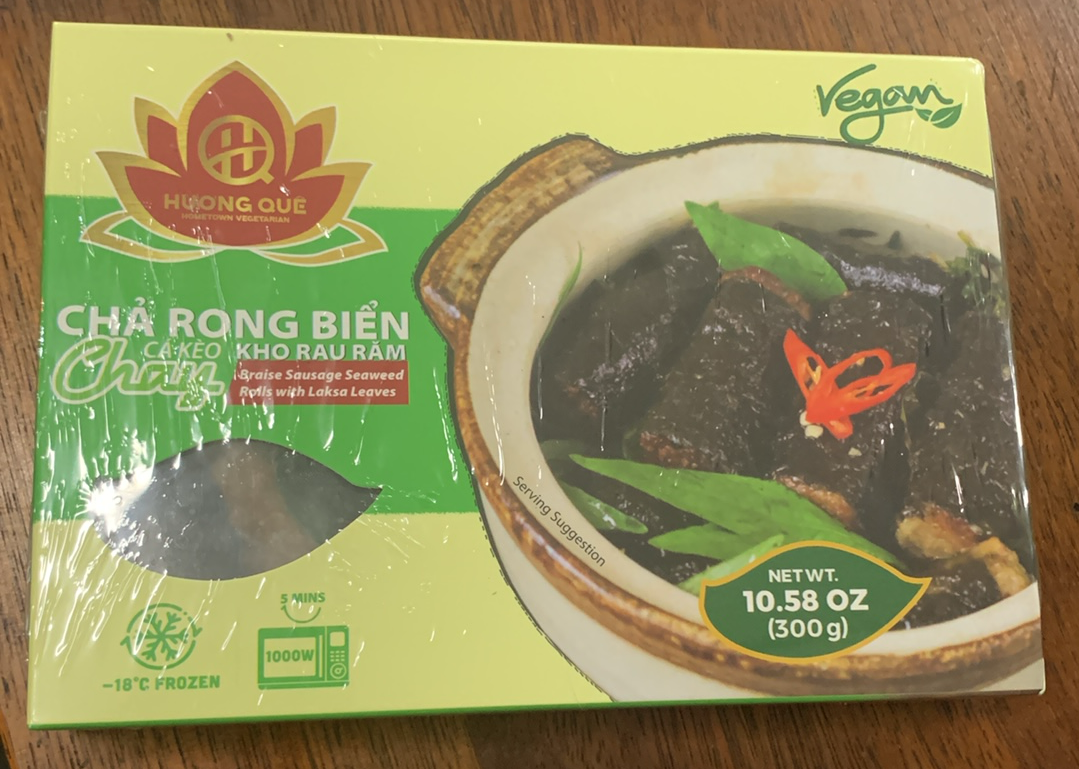 Chả rong biển cá kèo kho rau răm