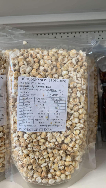 Bỏng ngô nếp 15$