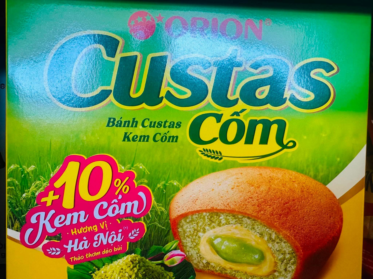 Bánh orion cốm