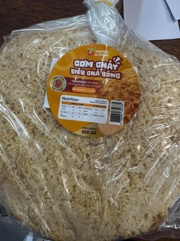 Cơm cháy siêu chà bông adora 500gr