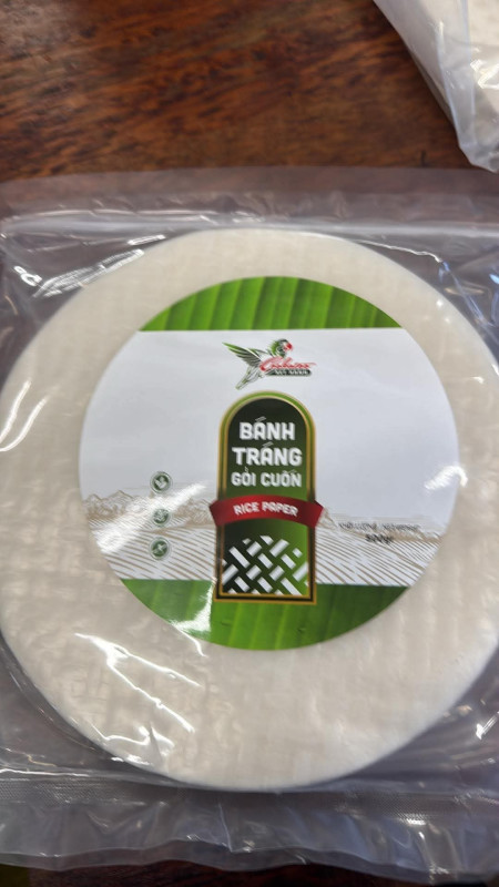 Bánh tráng gỏi cuốn két xanh