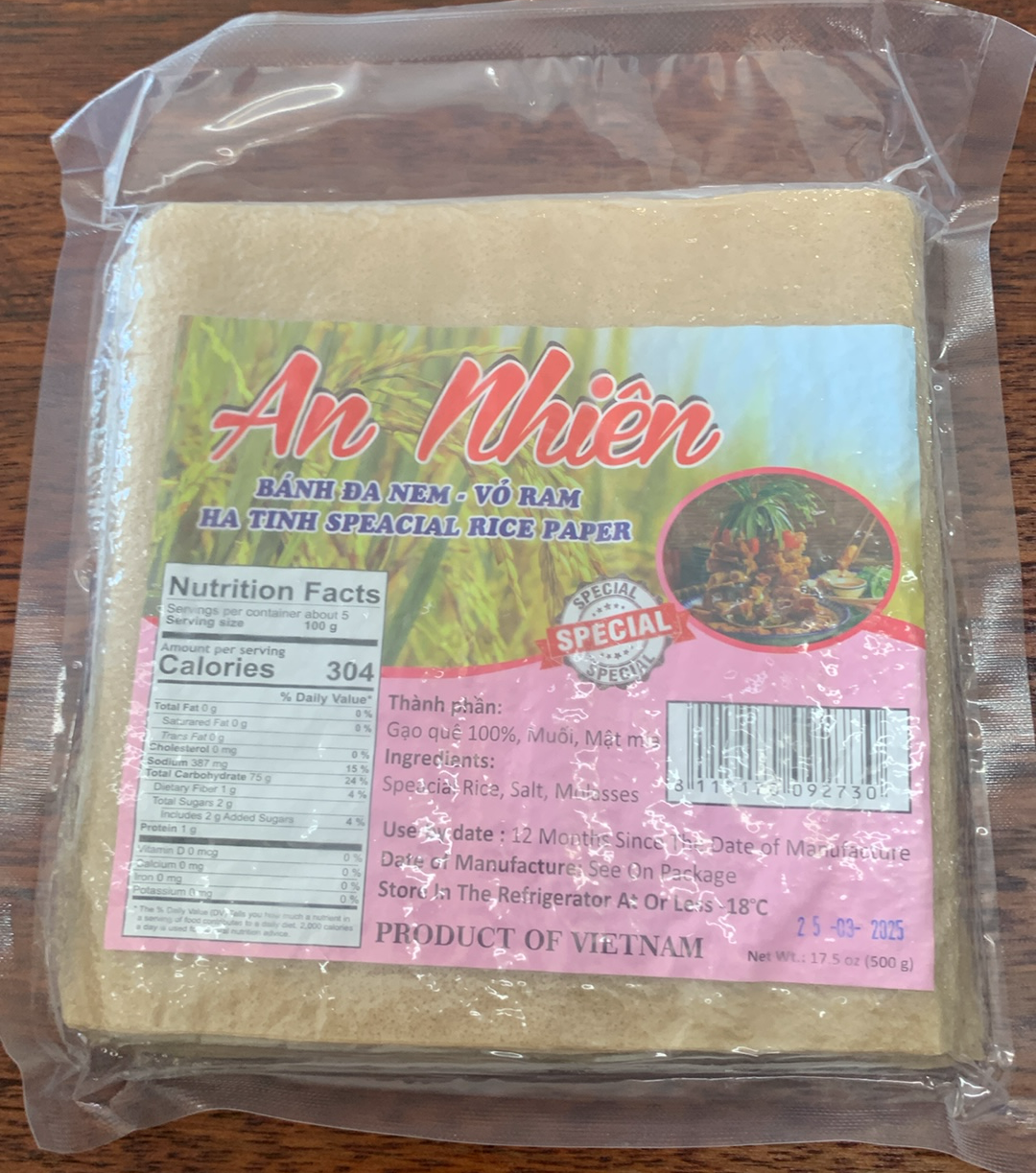 bánh đa nem an nhiên